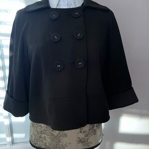 Sandro double-breasted 3/4 sleeve pea coat